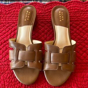 Alex Marie Tan Slide Sandals